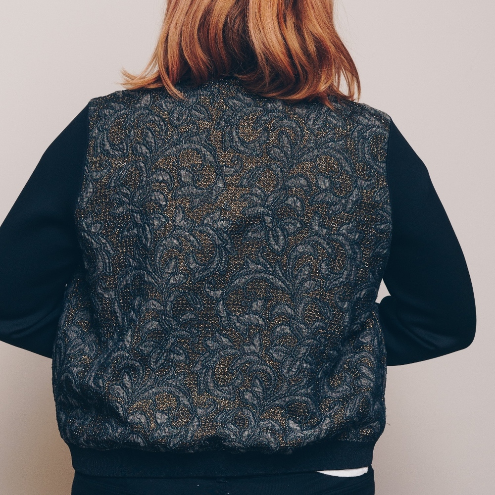 Neoprene bomber jacket